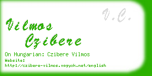 vilmos czibere business card